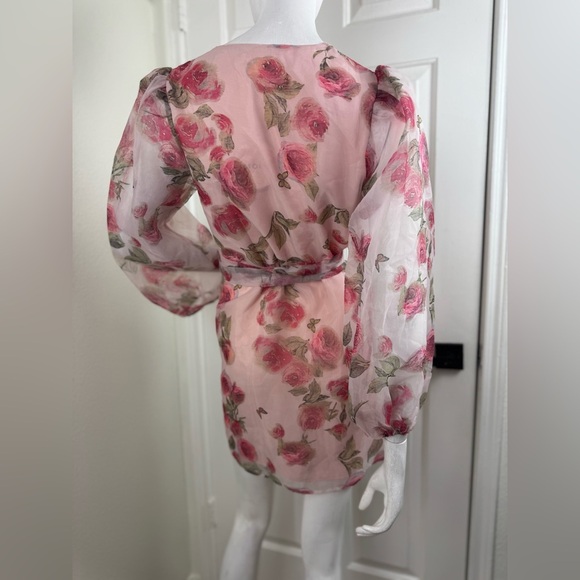 STORIA - Paisley and Floral Embroidered Mini Dress. D28 - Picture 6 of 15